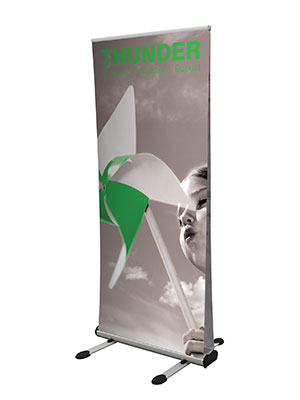 Thunder outdoor pullup banner stand