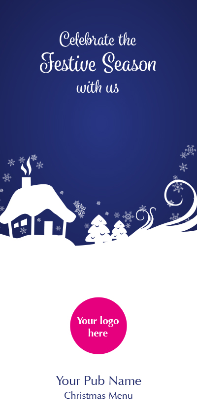 Christmas menu printing and design