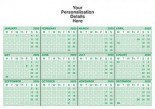Postcard calendar printing